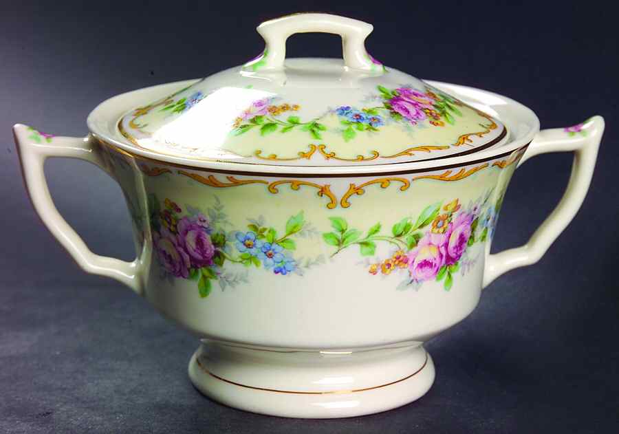 Avondale Sugar Bowl & Lid by Syracuse-1