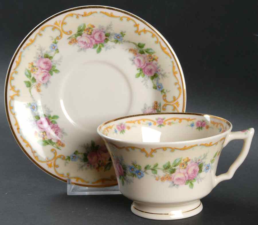 Avondale Footed Cup & Saucer Set by Syracuse-1