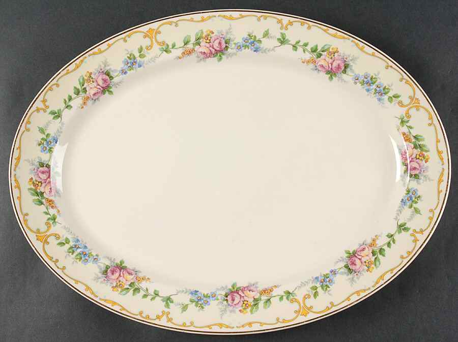 Avondale 16" Oval Serving Platter by Syracuse-1