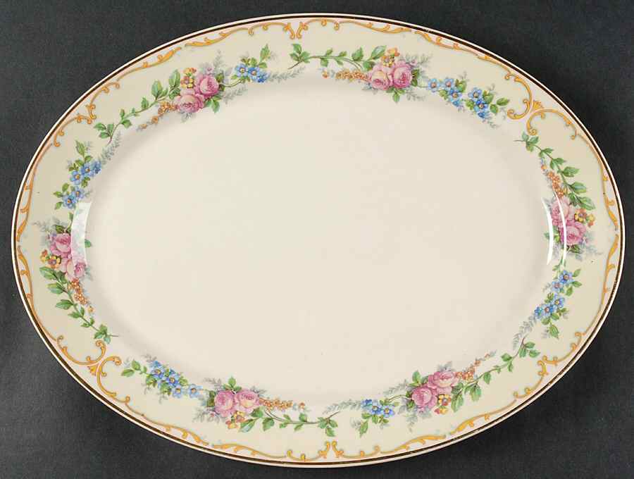 Avondale 14" Oval Serving Platter by Syracuse-1
