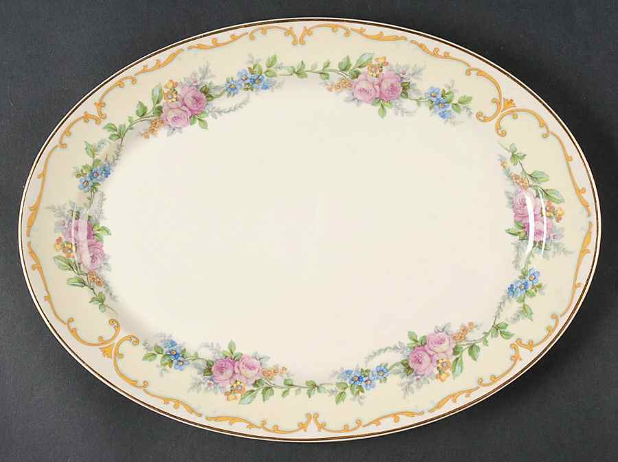 Avondale 12" Oval Serving Platter by Syracuse-1