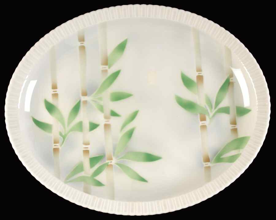 Bamboo 13" Oval Serving Platter by Syracuse-1