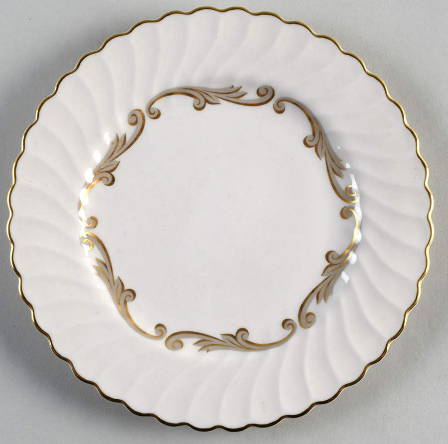 Baroque Gray Salad Plate by Syracuse-1