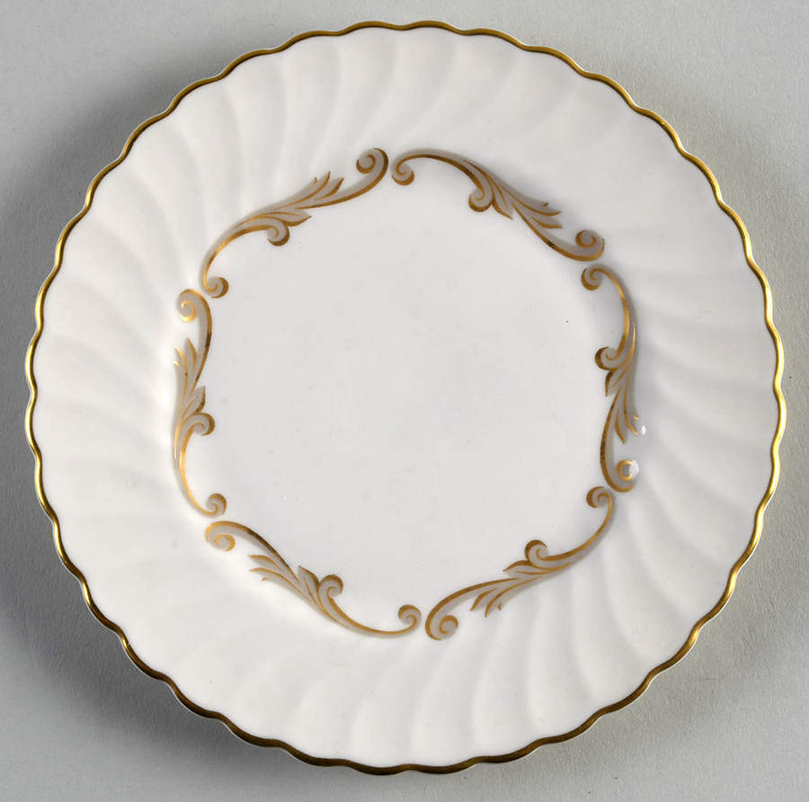 Baroque Gray Bread & Butter Plate by Syracuse-1