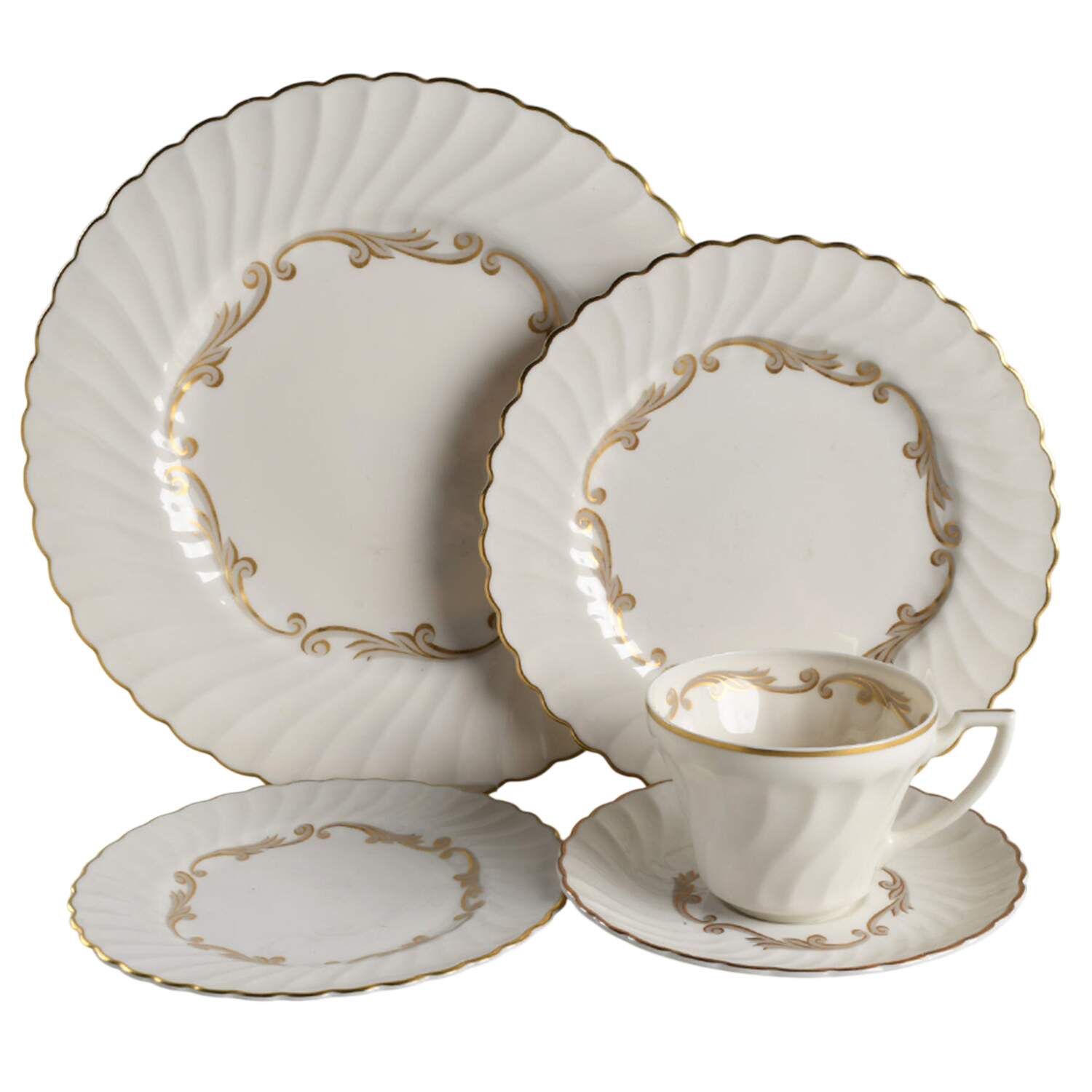 Baroque Gray 40 Piece Estate Set by Syracuse-1