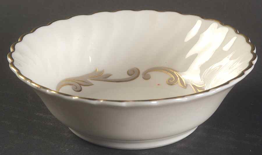 Baroque Gray Fruit/Dessert (Sauce) Bowl by Syracuse-1