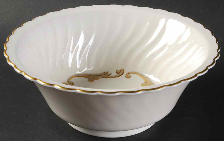 Baroque Gray 7" Round Vegetable Bowl by Syracuse-1