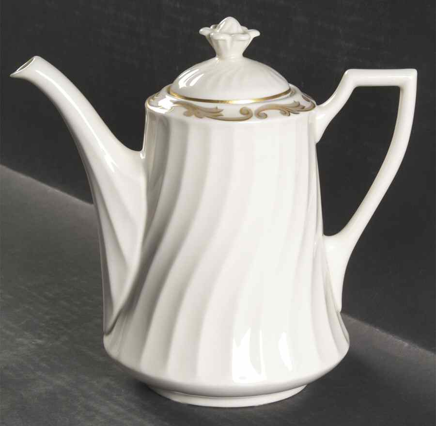 Baroque Gray Coffee Pot & Lid by Syracuse-1