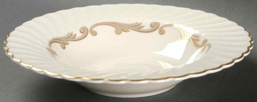Baroque Gray Rim Soup Bowl by Syracuse-1