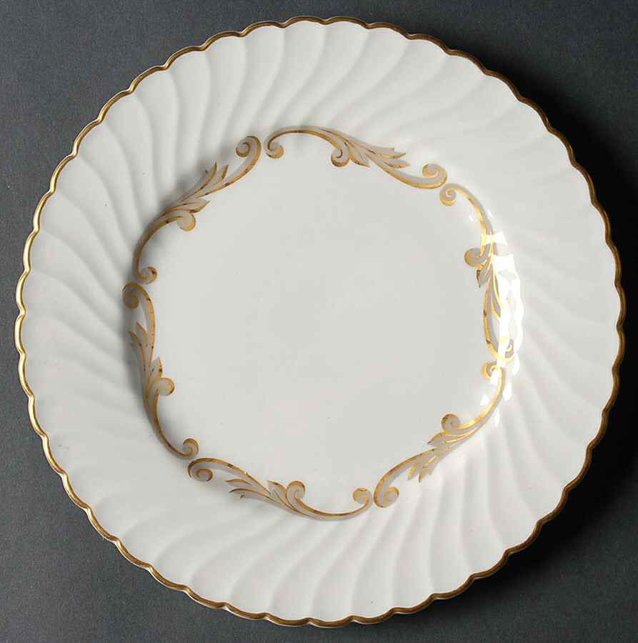 Baroque Gray Luncheon Plate by Syracuse-1