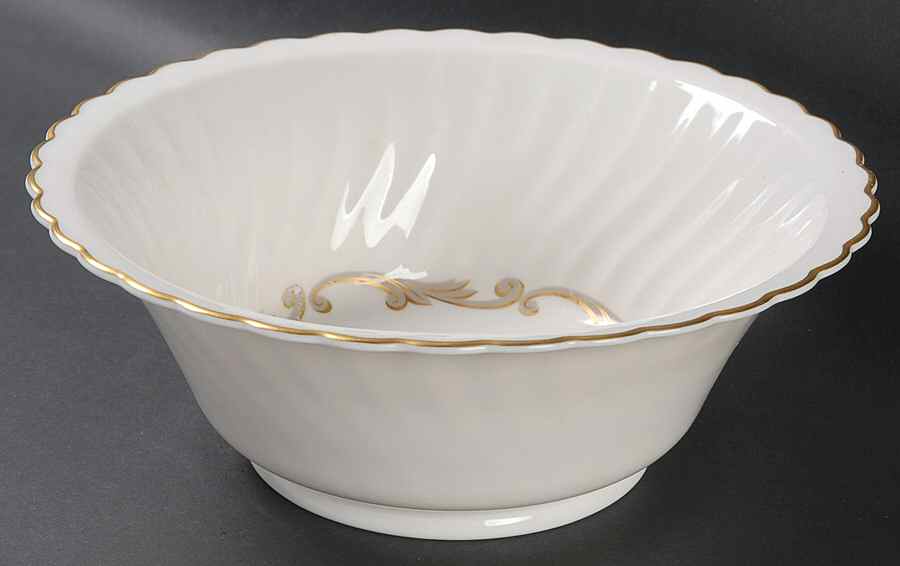 Baroque Gray 8" Round Vegetable Bowl by Syracuse-1