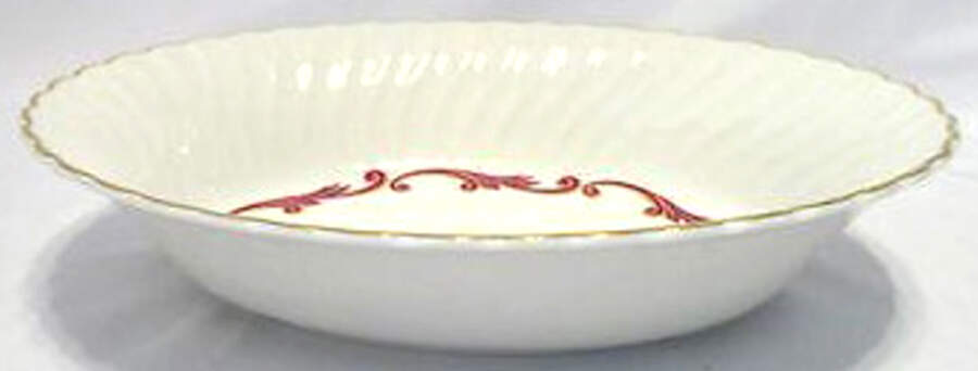 Baroque Maroon 8" Oval Vegetable Bowl by Syracuse-1