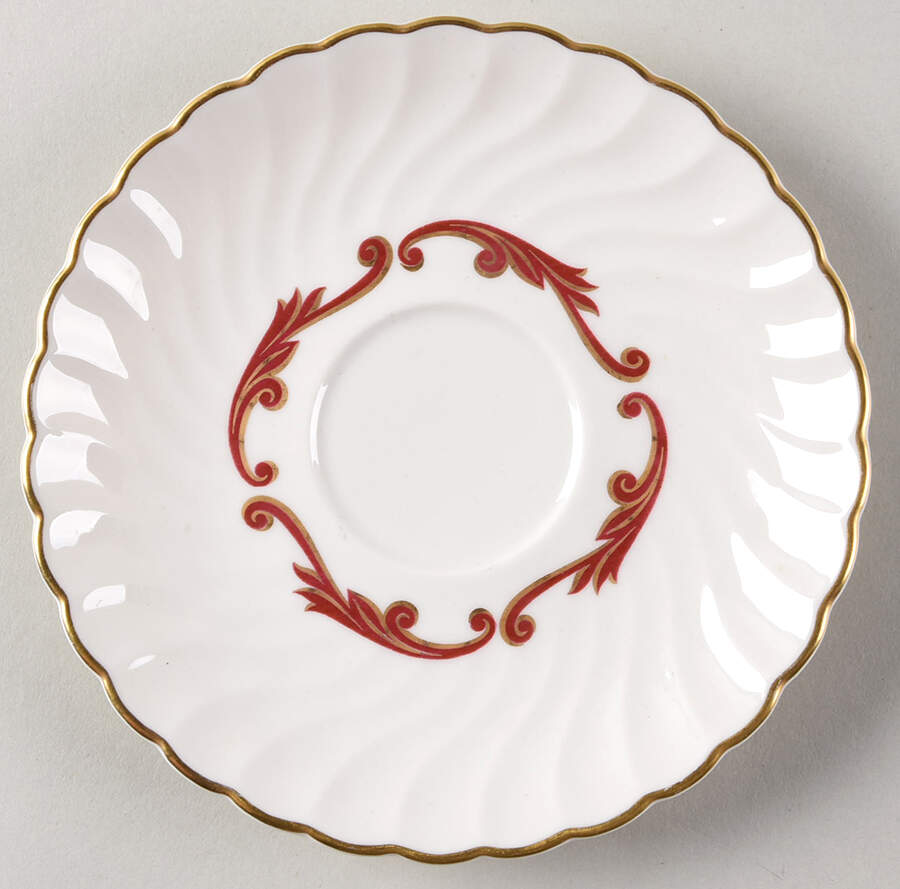 Baroque Maroon Saucer by Syracuse-1