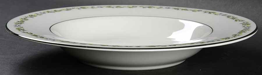 Belcanto (Platinum Trim) Rim Soup Bowl by Syracuse-1