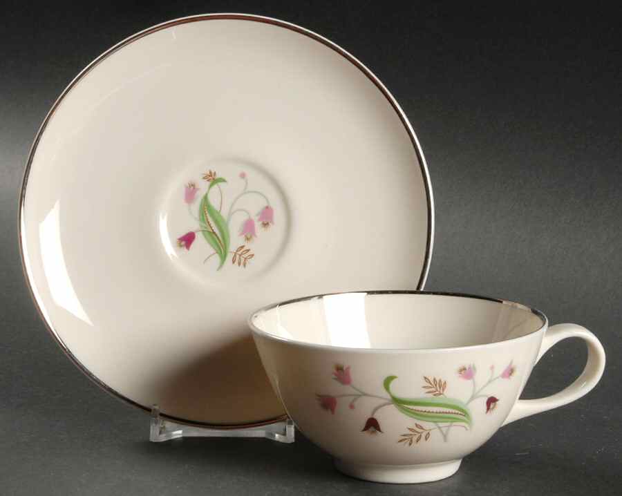 Belaire Flat Cup & Saucer Set by Syracuse-1