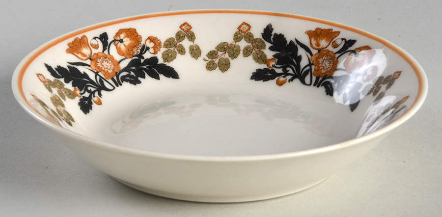 Berkshire (Orange Flowers) Fruit/Dessert (Sauce) Bowl by Syracuse-1