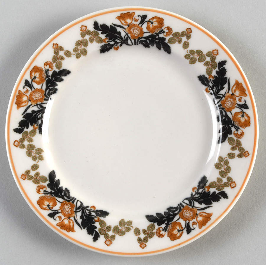 Berkshire (Orange Flowers) Bread & Butter Plate by Syracuse-1
