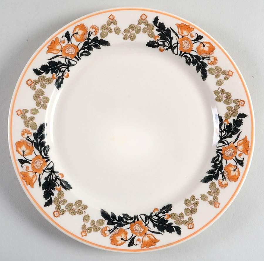 Berkshire (Orange Flowers) Luncheon Plate by Syracuse-1