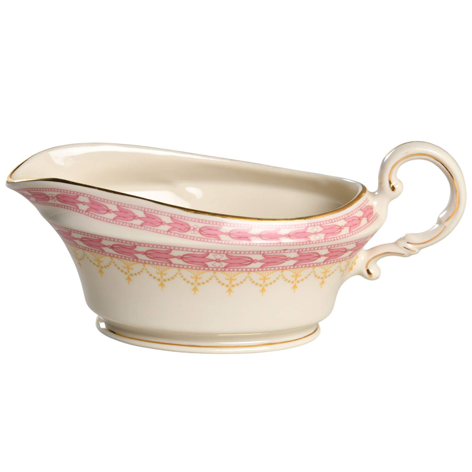 Betsy Ross Pink Gravy Boat by Syracuse-1