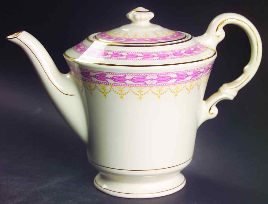 Betsy Ross Pink Teapot & Lid by Syracuse-1