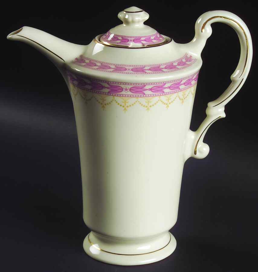 Betsy Ross Pink Coffee Pot & Lid by Syracuse-1