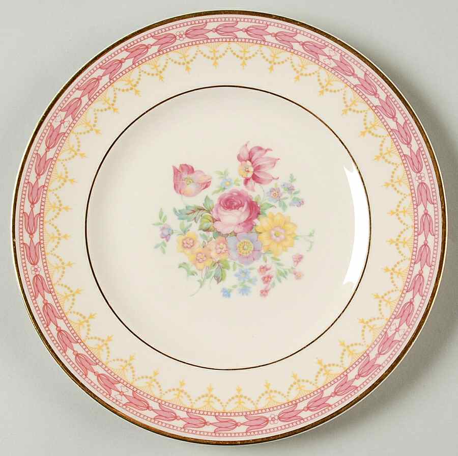 Betsy Ross Pink Dessert/Pie Plate by Syracuse-1