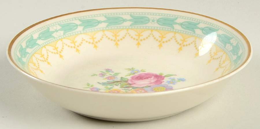Betsy Ross Turquoise Fruit/Dessert (Sauce) Bowl by Syracuse-1