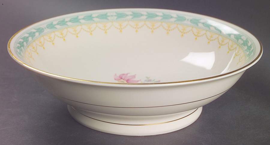 Betsy Ross Turquoise 9" Round Vegetable Bowl by Syracuse-1