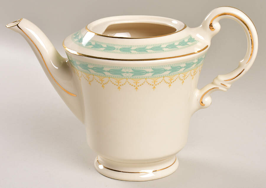 Betsy Ross Turquoise Teapot No Lid by Syracuse-1