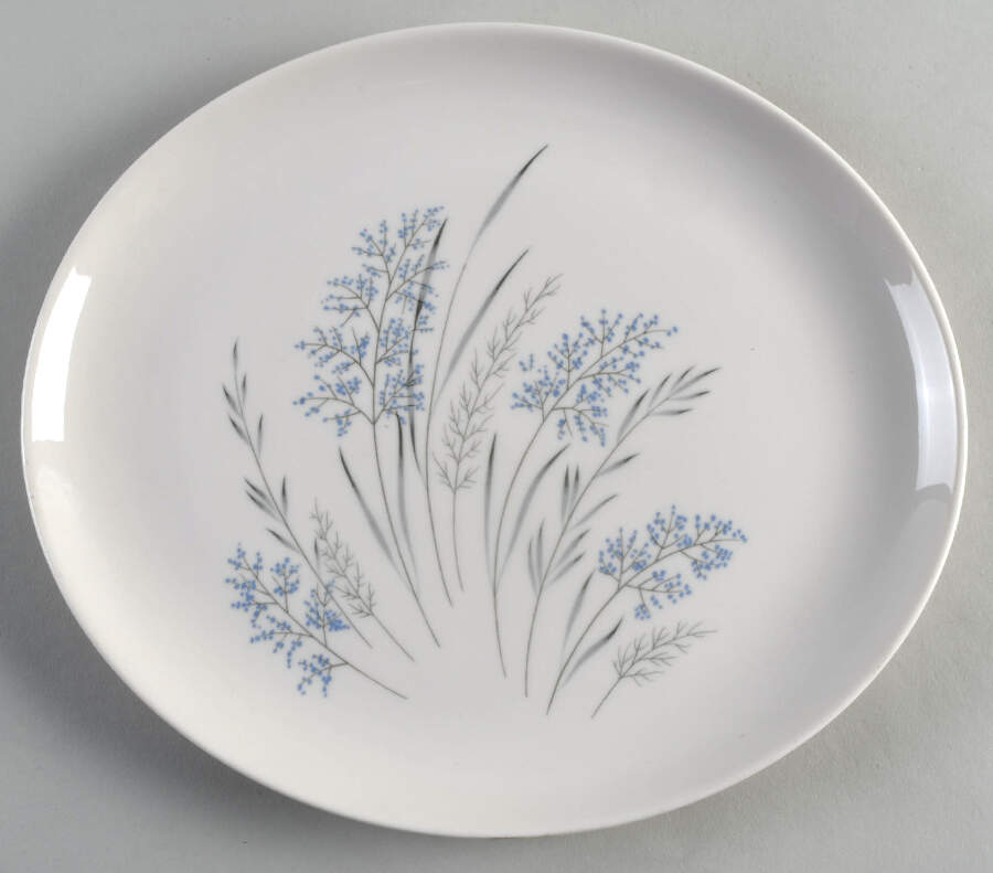 Blue Grass 11" Oval Serving Platter by Syracuse-1