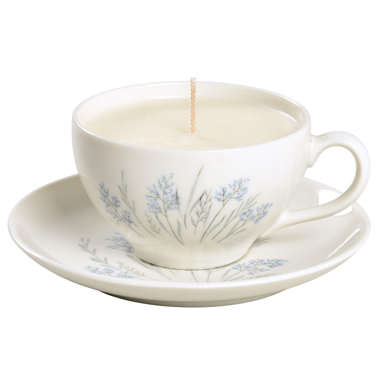 Blue Grass Scented Cup & Saucer Candle-Ocean  HC by Syracuse-1