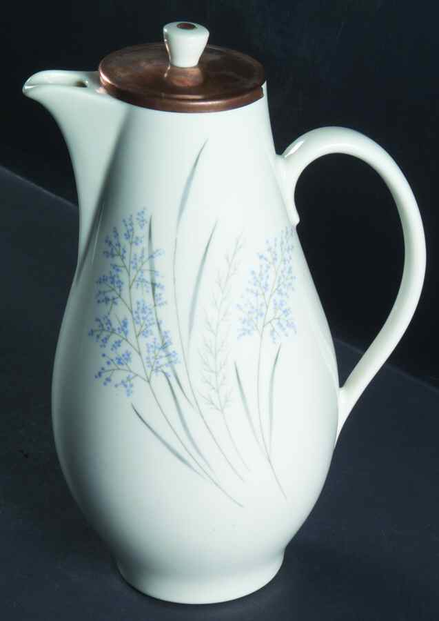 Blue Grass Coffee Pot & Copper Lid by Syracuse-1