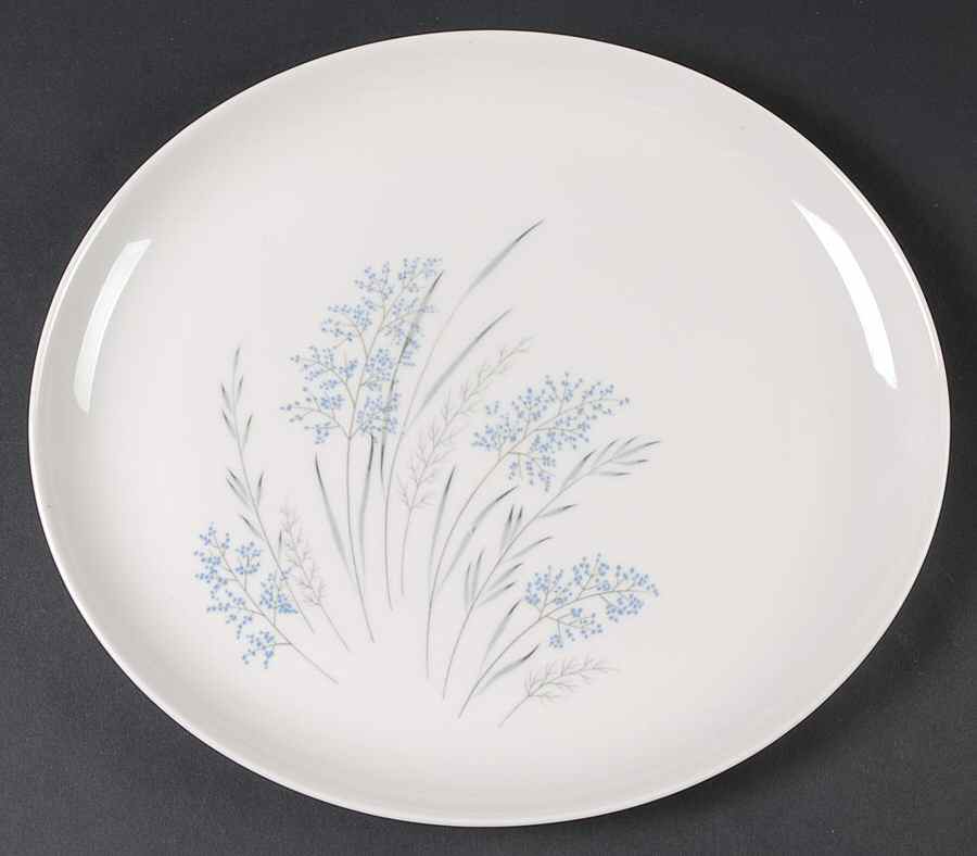 Blue Grass 12" Oval Serving Platter by Syracuse-1
