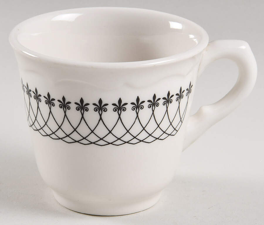 Black Lace Flat Cup by Syracuse-1
