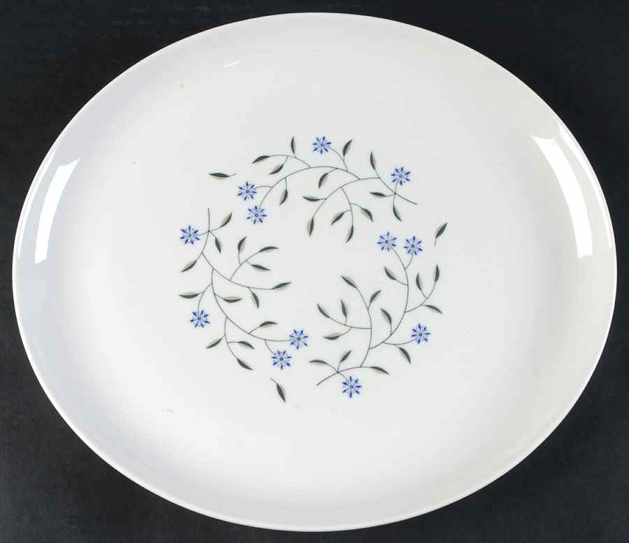 Blue Mist 12" Oval Serving Platter by Syracuse-1