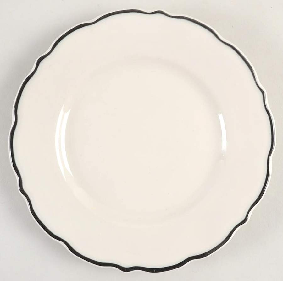 Black Platinum Salad Plate by Syracuse-1