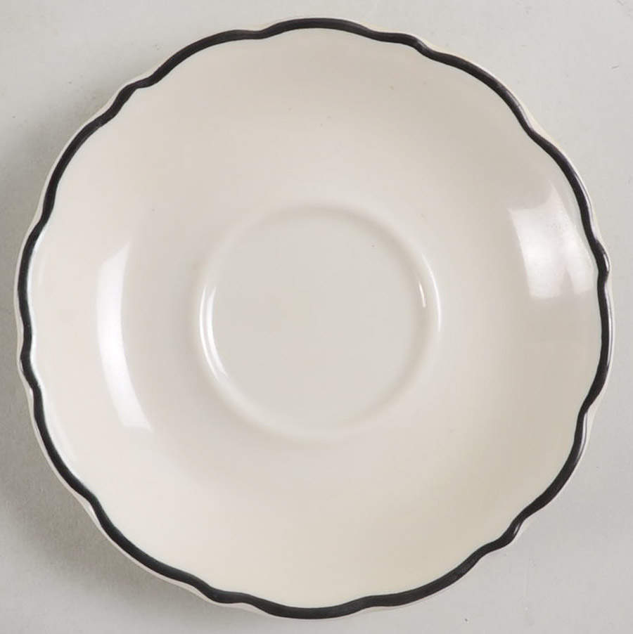 Black Platinum Saucer for Flat Cup by Syracuse-1
