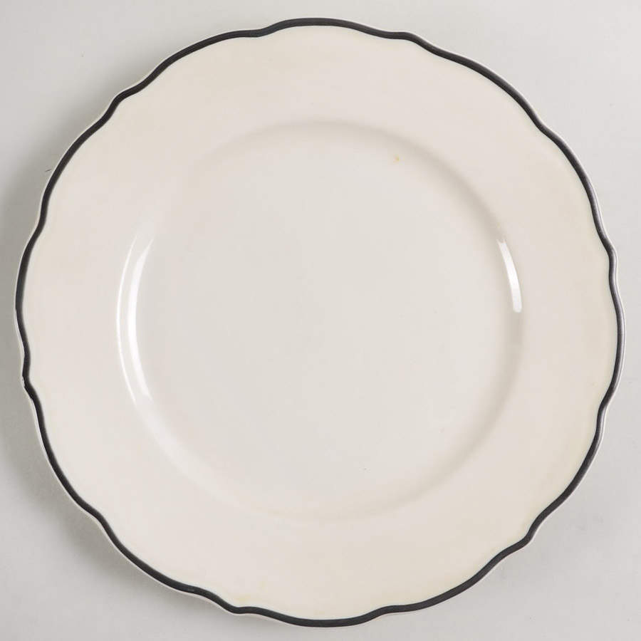 Black Platinum Luncheon Plate by Syracuse-1