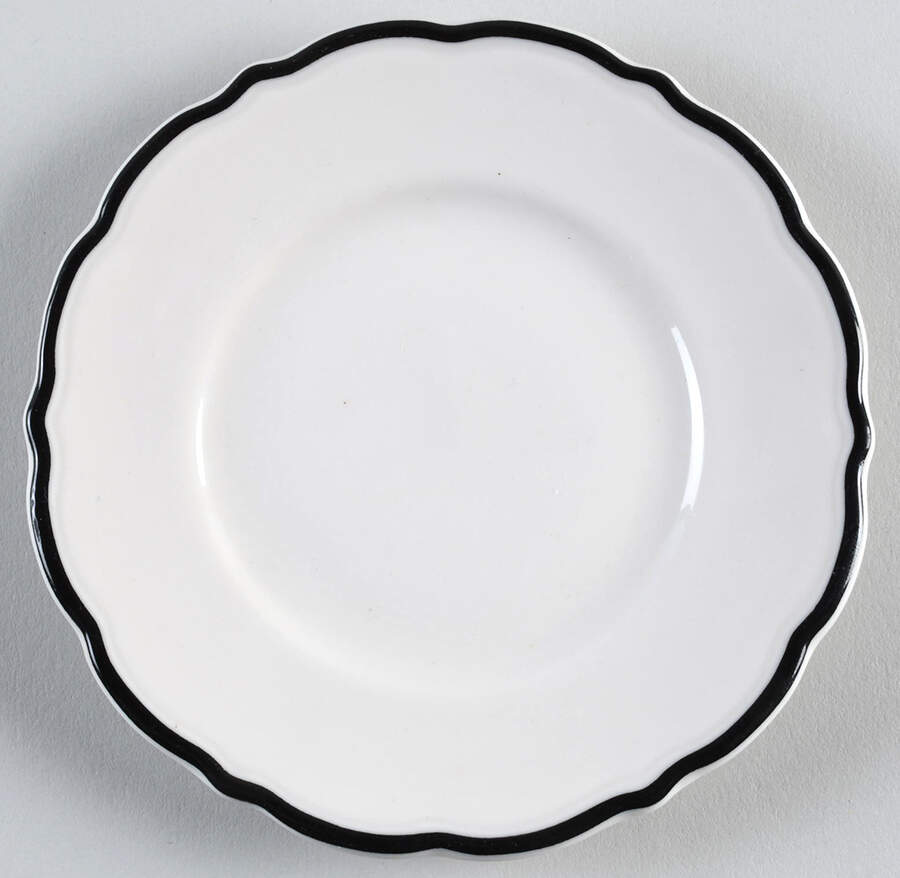 Black Platinum Bread & Butter Plate by Syracuse-1