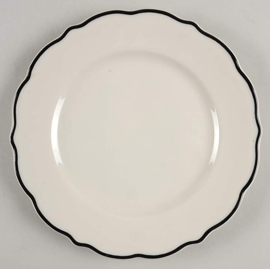 Black Platinum Salad Plate by Syracuse-1