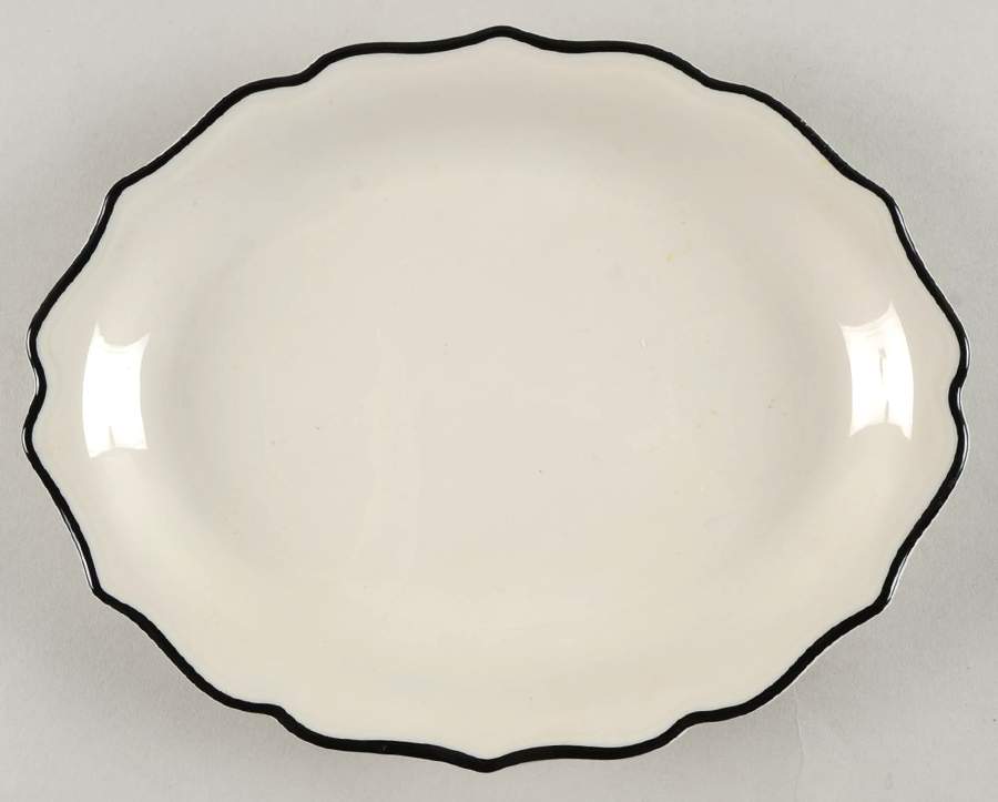 Black Platinum 9" Oval Serving Platter by Syracuse-1