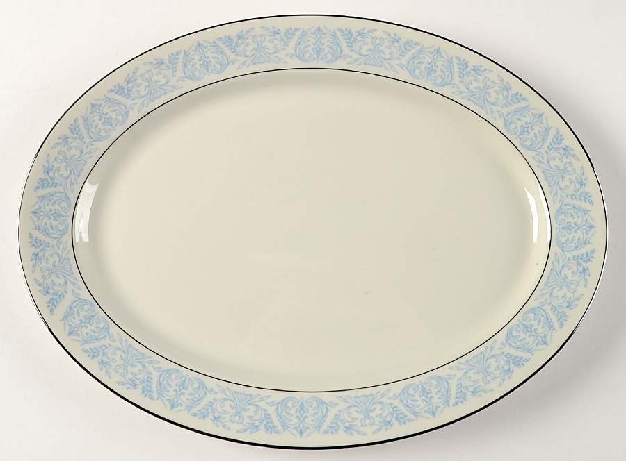 Blue Riviera 14" Oval Serving Platter by Syracuse-1