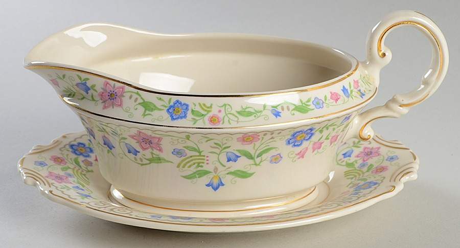 Blossom Time Gravy Boat & Underplate by Syracuse-1