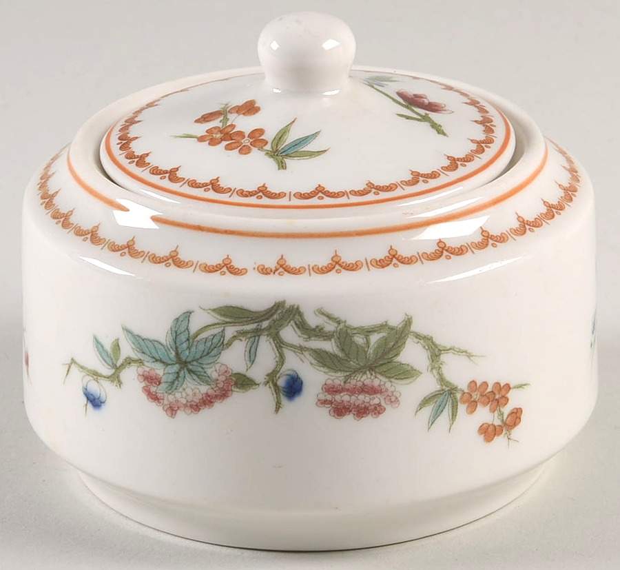 Bombay (Restaurant, Brown Ring) Sugar Bowl & Lid by Syracuse-1