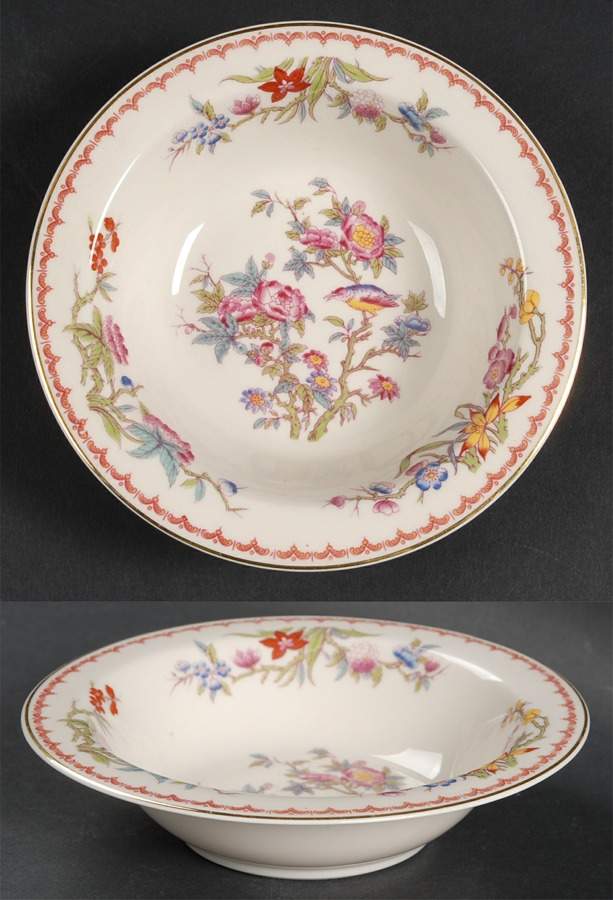 Bombay (Gold Trim) Rim Cereal Bowl by Syracuse-1