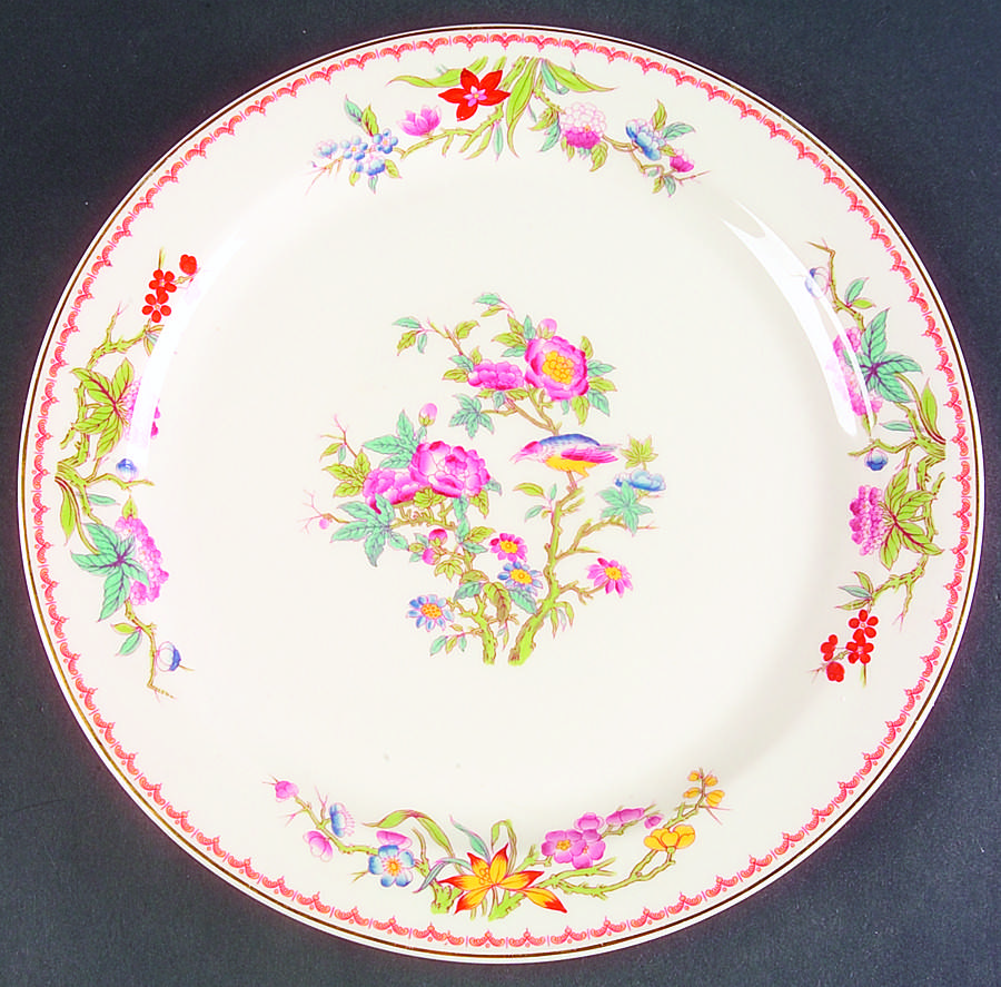 Bombay (Gold Trim) 12" Chop Plate (Round Platter) by Syracuse-1