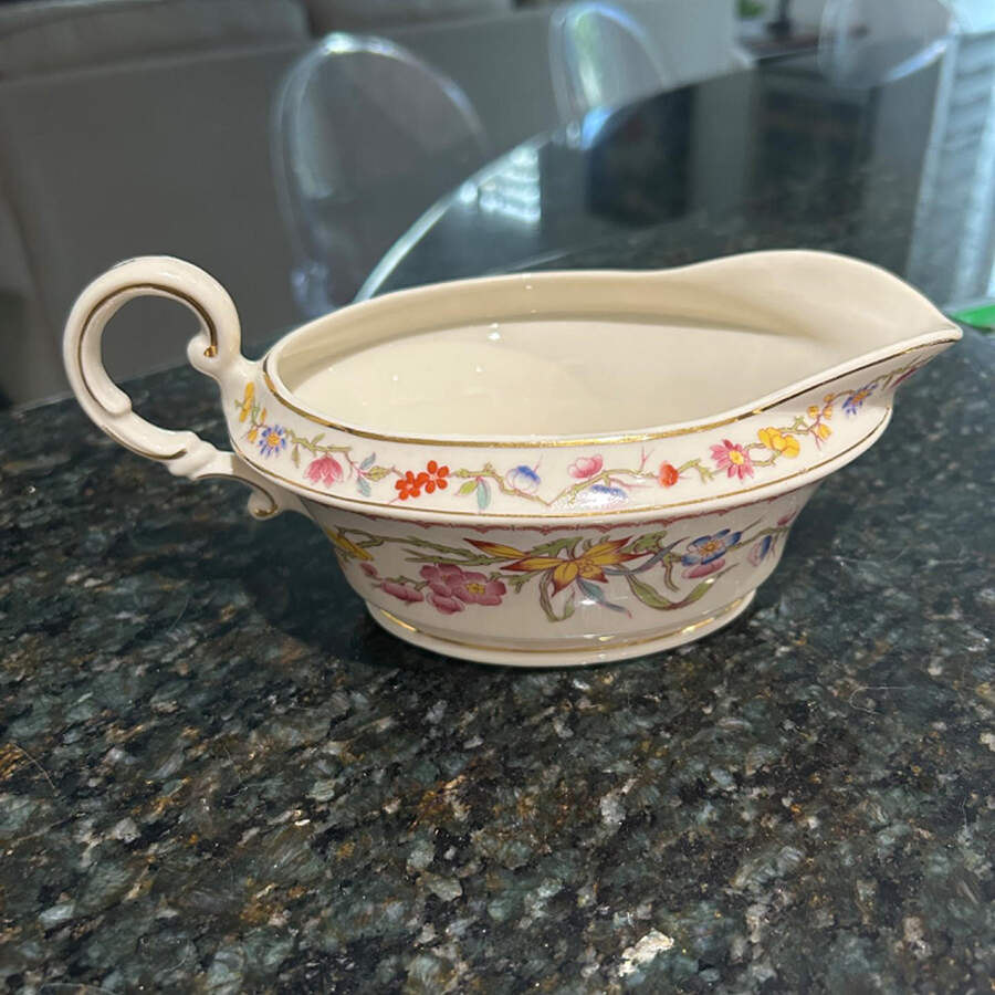 Bombay (Gold Trim) Gravy Boat by Syracuse-1