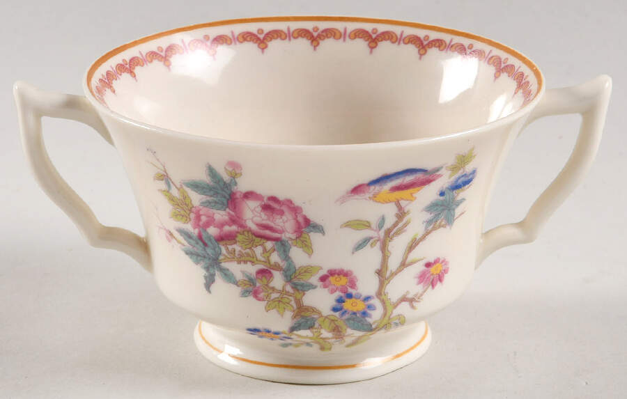 Bombay (Gold Trim) Footed Bouillon Cup by Syracuse-1
