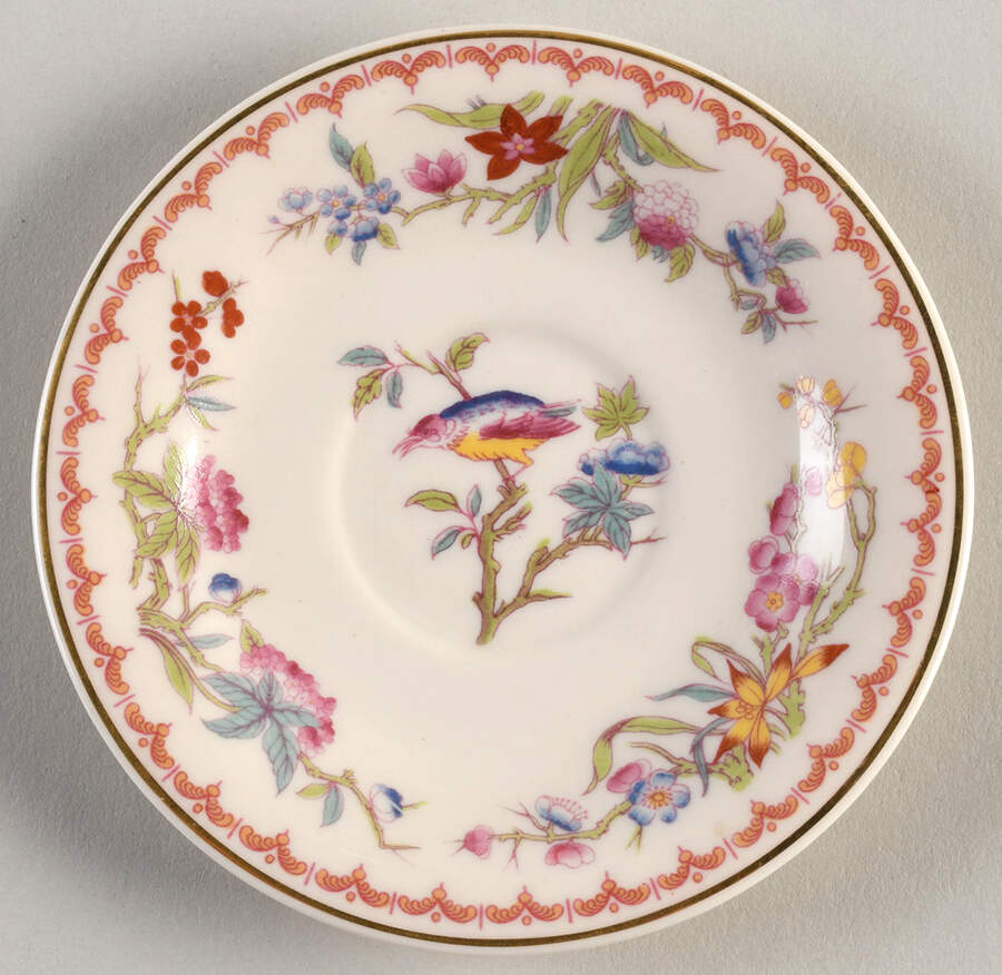 Bombay (Gold Trim) Saucer for Demitasse Cup by Syracuse-1