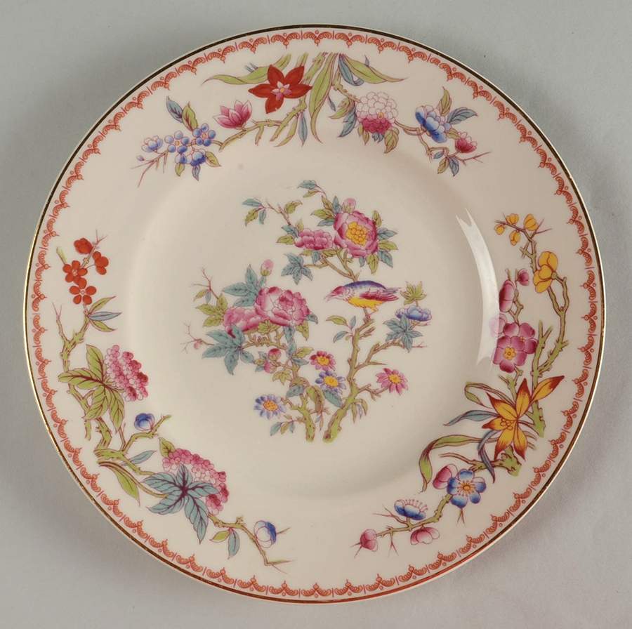 Bombay (Gold Trim) Luncheon Plate by Syracuse-1